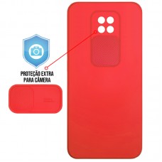 Capa para Xiaomi Redmi Note 9T 5G - Emborrachada Cam Protector Vermelha
